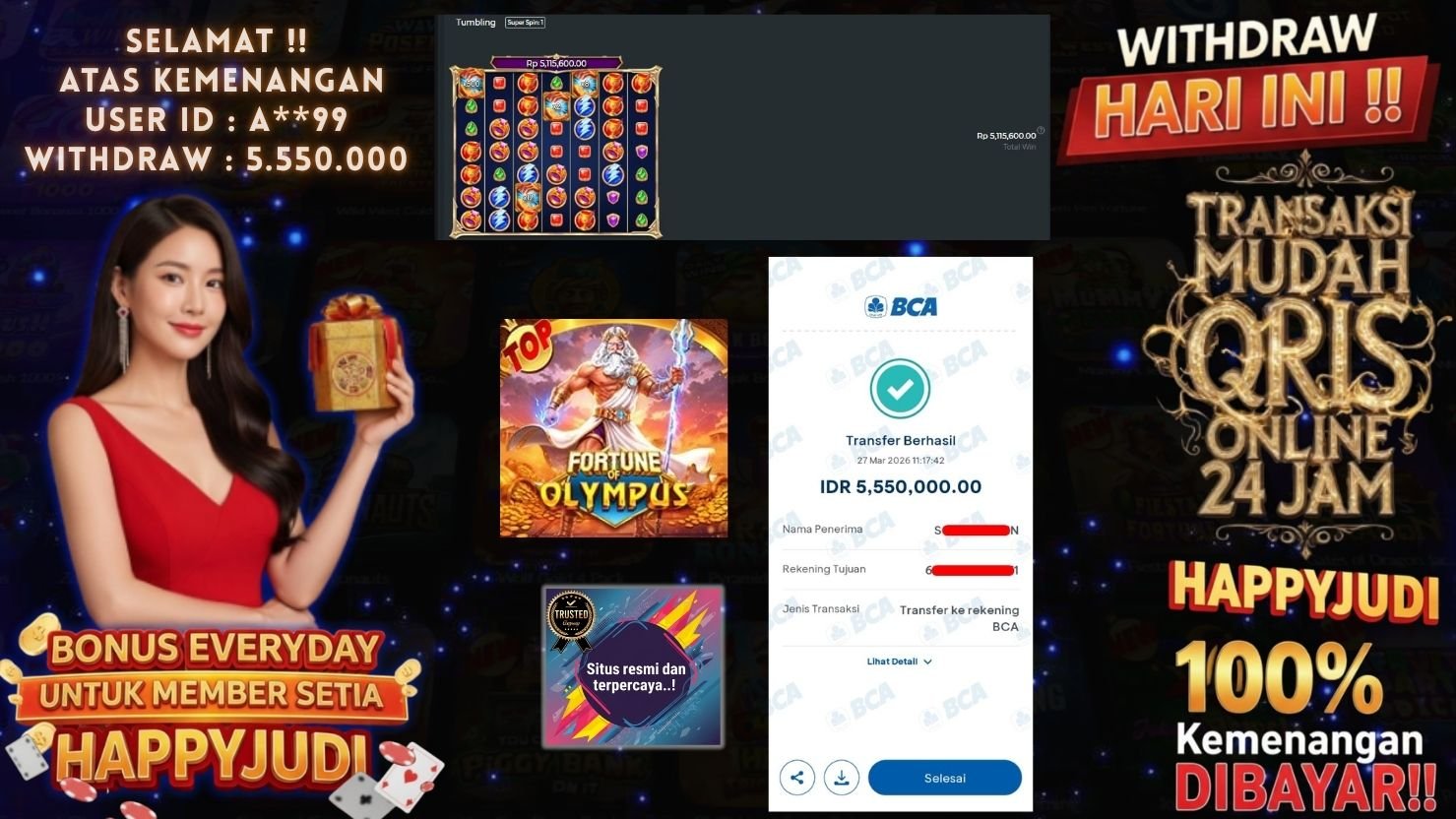 HAPPYJUDI JACKPOT SLOT FORTUNE OF OLYMPUS